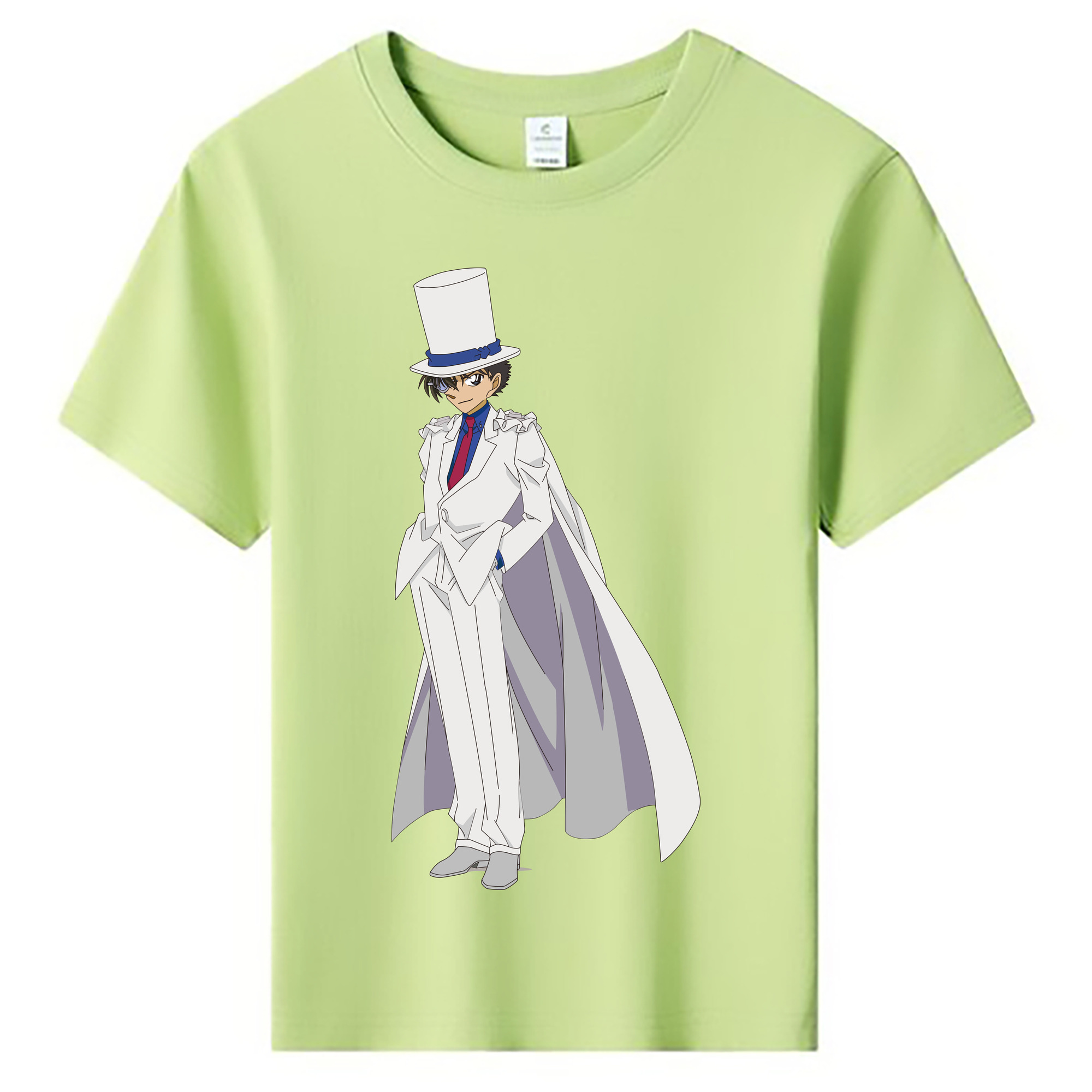 （画像用） 名探偵コナン くろば かいと Detective Conan Kuroba Kaito 綿100％キッズTシャツ（フロントプリント）